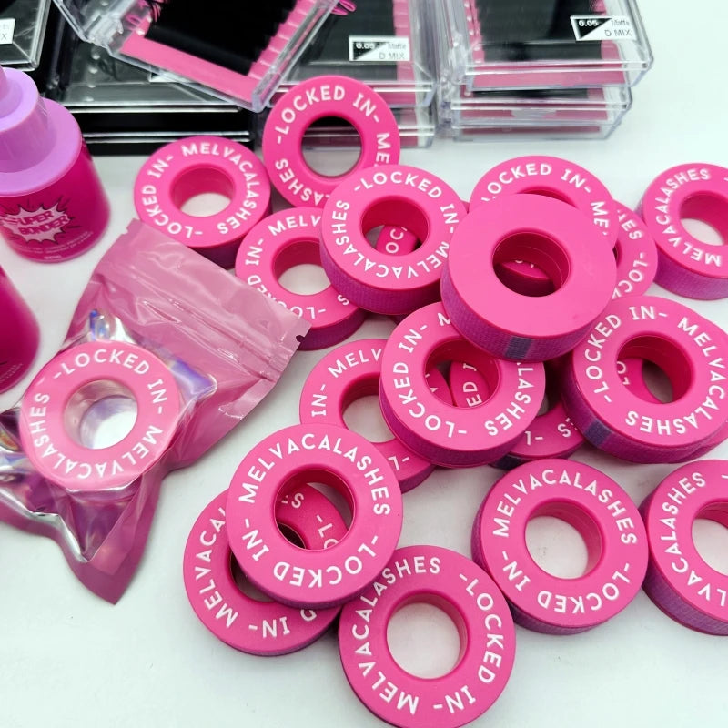 Colorful Blue Black Eyelash Tape Customized Micro Foam Hot Pink Sensitive Skin Tape Silicon Gel Lash Tape Lash Extension