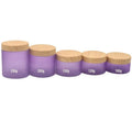 Empty Face Cream Jar Body Care Scrub Pots Facial Mudpack Purple Frosted 100 120 150 250g PET Plastic Cream Jar False Wooden Lid