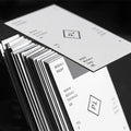 Customize Desgin Matte Lamination Red Edged Business Card Embossing Foil Stamping Business Card