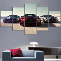 5 Piece Canvas Wall Art Home Decor Sports Car Painting Wall Picture Acrylic Painting Decoration Painting on Canvas Arts