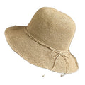 Women Fashion Summer Crochet Straw Cap Sun Protection Raffia Wide Brim Foldable Straw Hats