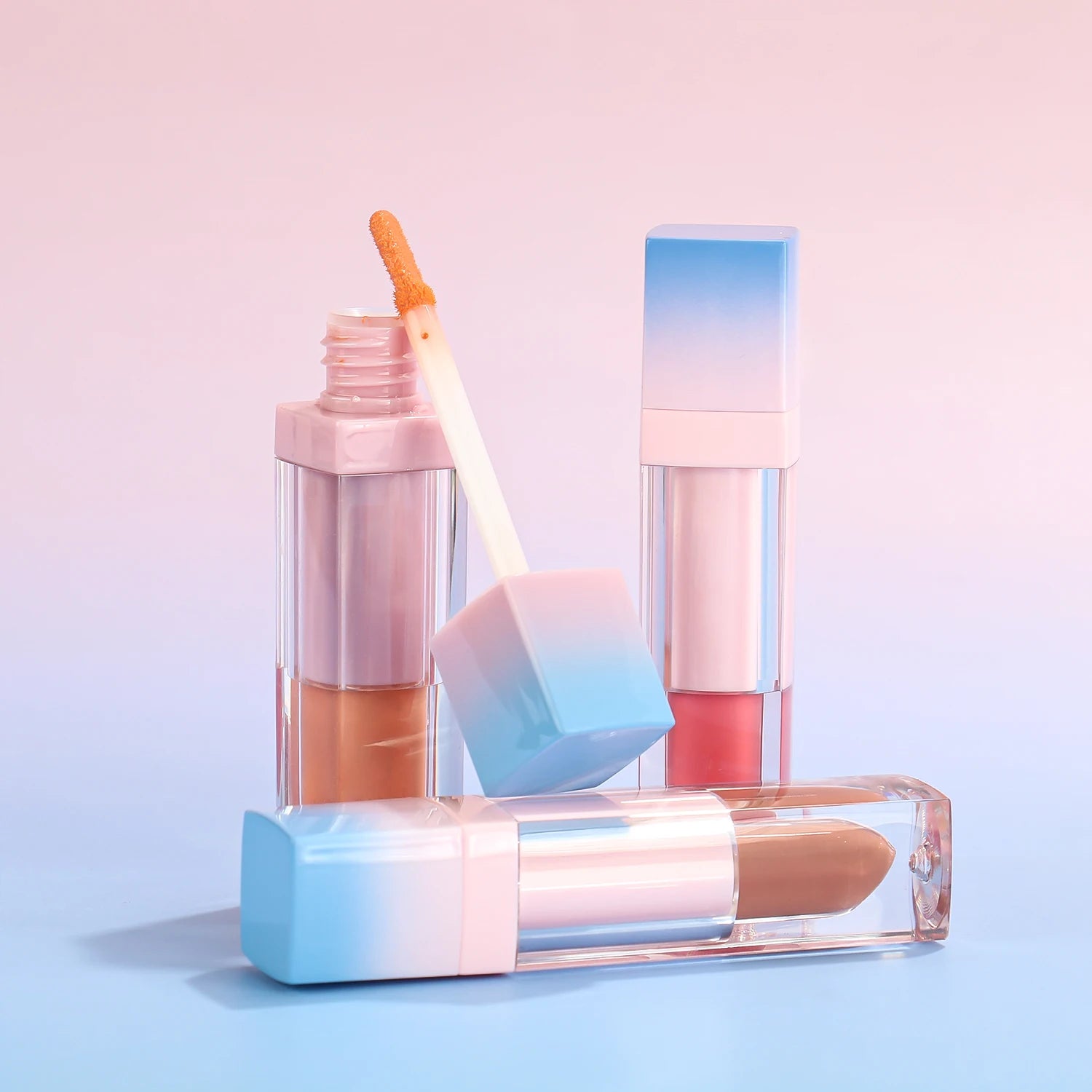 Wholesale Matte Velvet Liquid Lipgloss Shimmer Glossy OEM All-Day Waterproof Non-Sticky Lip Gloss Custom Logo