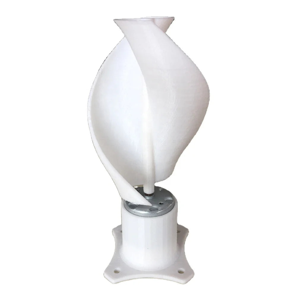 20w Micro Wind Turbine With LED Light Vertical Wind Generator for New Energy Class