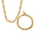 Fashion Versatile Trend 316L Stainless Steel Bracelet Necklace Women Jewelry Sets