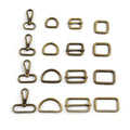 Deepeel BF207 20/25/32/38mm Bag Accessories Dog Snap Hook Bag Adjustable Buckle D Ring Hardware Lobster Buckle Snap Hooks