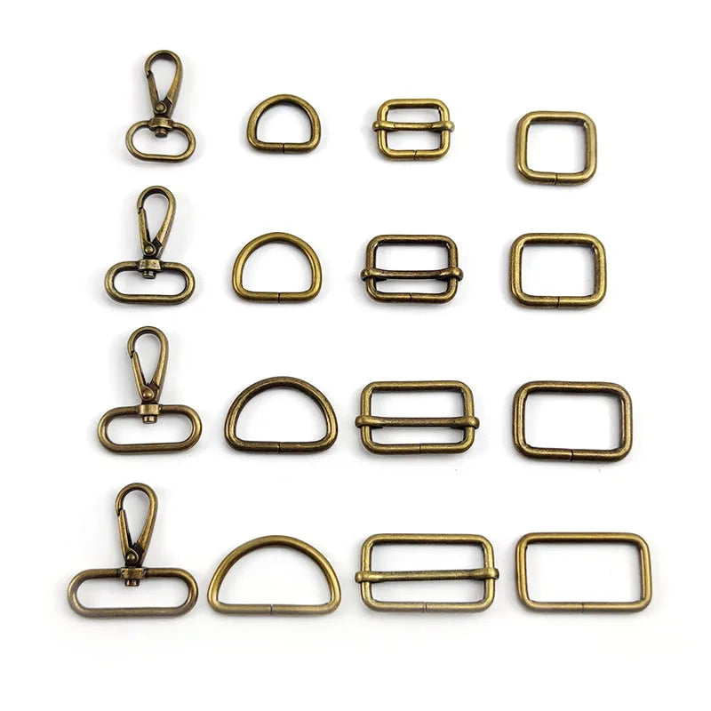 Deepeel BF207 20/25/32/38mm Bag Accessories Dog Snap Hook Bag Adjustable Buckle D Ring Hardware Lobster Buckle Snap Hooks