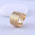 Beimai OEM Ring Stainless Steel Fashion Temperament Open Adjustable Waterproof Ring