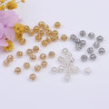 4MM Lantern Spacer Beads 14K Gold Filled Brass Hollow Round Beads for Jewelry Making Finding