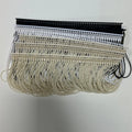Black White Tag Rope Automatic TAB Buckle Recycled Grain Braided Elastic High Tenacity 7 Inches Polyester Sling Rope