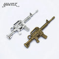 YuenZ 2 Colour Antique Silver Color Gun Charms for Diy Charms Pendant Necklace Jewelry Making M59