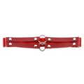 Personality Temperament Sexy Punk Style Double Line Round Leather Thigh Ring Peach Heart Elastic Garter
