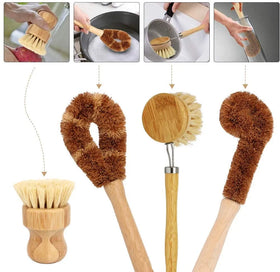 Nature Household Kitchen Bamboo Brush Dish Brushes With Custom logo