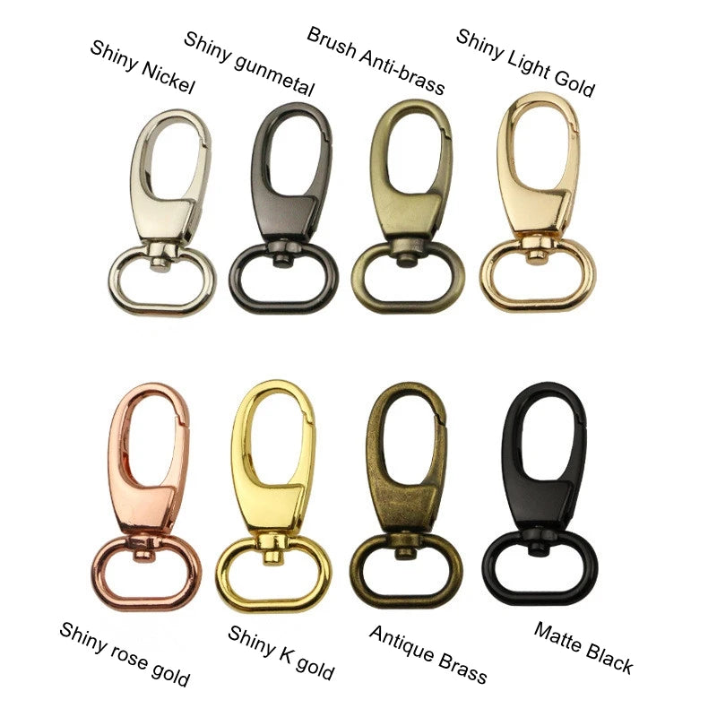 Stock Supply Bag Accessories 8colors 0.75 Inch 19 X 51mm Swivel Bag Snap Hook