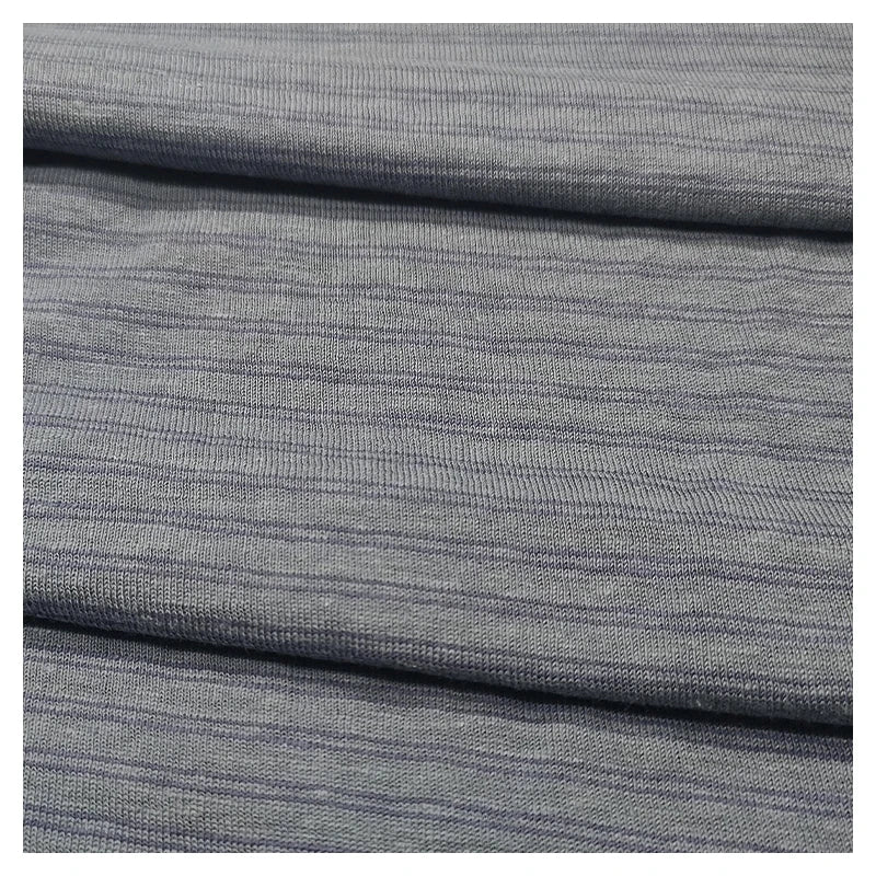 22012D Wholesale Eco-Friendly Soft Organic Terry Fabric Yarn Dyed Stripe Warp Knitted for Activewear Outdoor & Bedding
