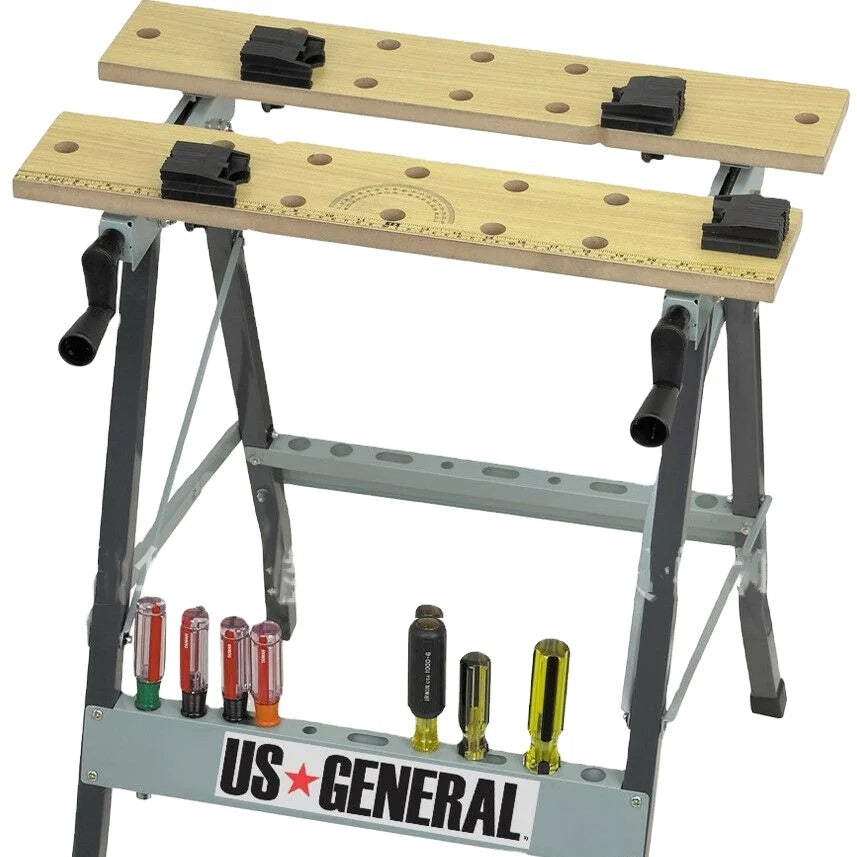 JL-WB03 Portable Folding Workbench Customizable Woodworking Table Saw Horse with Powder Coating Finish OEM Support