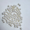 Wholesale 7-9 mm Perfect Round AAA High Luster Freshwater Pearl Beads 100% Natural Very Few Flaw Half-Hole Loose Pearls for DIY