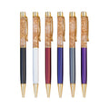 Gold Foil Metal Ball Pen Floating Golden Glitter Metal Gift Ballpoint Liquid Oil Pen DIY Pen