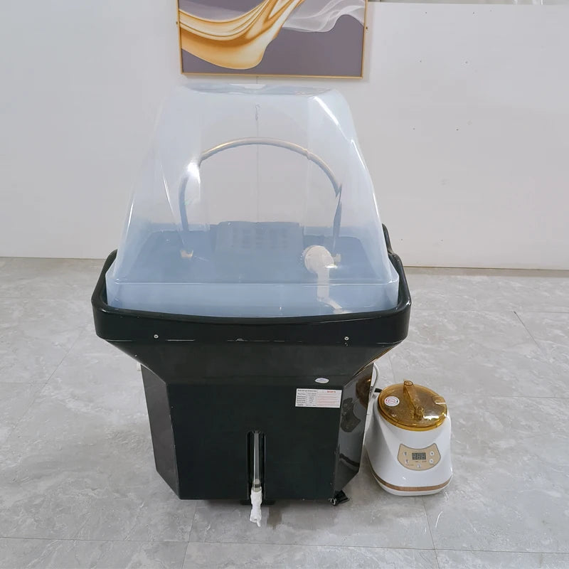 Modern Hair Salon Japanese Head Spa Bed Portable Shampoo Sink Bowl Mobile Hair Wash Basin With Water tank MegaBDM