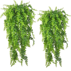 Wall Hanging Green Plants Rattan Plastic Artificial Persian Grass Vine for Ceiling Decor