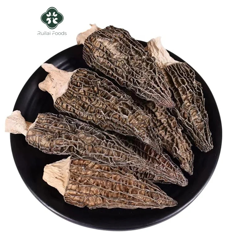 Wholesale Black Morchella Large Size Dried Morel Mushroom Healthy Food Dried Black Morels
