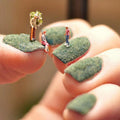Fuzzy Flocking Colorful Dust for Manicure DIY Nail Art Tips Christmas Decoration Velvet Nail Glitter Powder