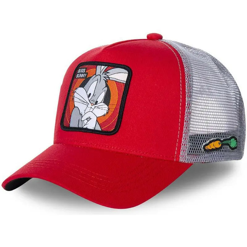Wholesale 5 Panel Cartoon Animal Rabbit Duck Embroidery Patch Logo Casquette Gorras Cotton Mesh Trucker Caps Hat