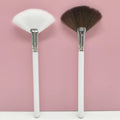 White Soft Fan Brush Beauty Salon Facial Cleansing Brush Personal Skin Care Mask Gel Essence Applicators