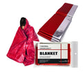 Wholesale Red Mylar Thermal Space Foil Emergency Rescue Blankets Waterproof Aluminized for Outdoor Use for Homeless
