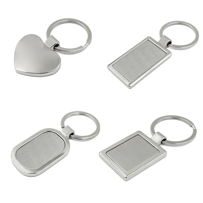 Manufacturer Design Metal KeyRing Sublimation Luxury Key Chain in Bulk With Logo Designer Car Blank Custom Metal Keychain