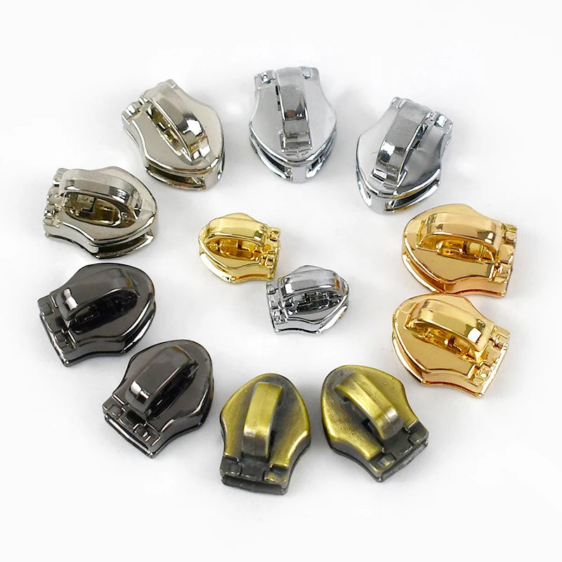 Meetee KY910 3# Luggage Zipper Accessories for High-Grade Leather Bags Decoration Repair Nylon Zippers Slider Puller
