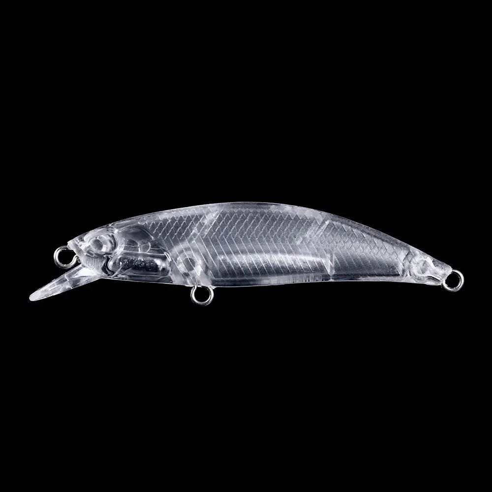 Wholesale MI143-0 6.8cm 6g Hard Baits Unpainted Blank Minnow Fishing Lures