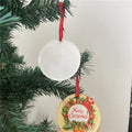 MDFSUB Round Sublimation Blank Acrylic Ornaments Christmas Tree Circle Hanging Ornament Sublimation Acrylic Ornaments