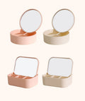 YUE New Desktop Makeup Mirror Cute Compact Mirror Student Dormitory With Storage Box Dressing Vanity Mirror