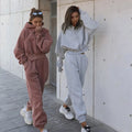 Spring Jogger Jumpers Gym Custom Workout 2 Piece Women Set Crop Top Oversize Hoodie Women Organic Cotton Sweatshirt