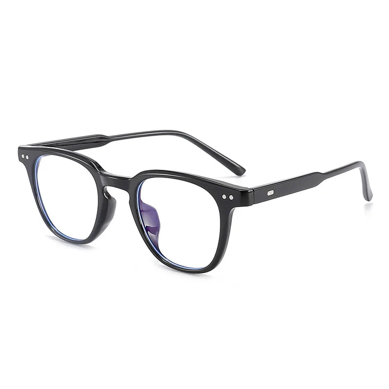 2026 Ready to Ship TR90 Computer Glasses Unisex Matte Black square Fashion Cheap Anti Blue Light Glasses for Men