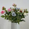 Decoration Mariage Single Branch 3 Head Sunluck Rose Artificial Flower