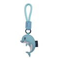 2025 New Shark Leather Keychain Cartoon Dolphin PU Leather Keychain Bag Decoration Pendant High Quality Leather Car Keychain