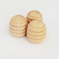 Blank Wood Toy School Painting Material 24mm Beech Wood Beehive Mini Wood Block Pieces