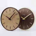 Best-Selling Curved Wood Wall Clock - Norwegian Forest with Graduated Scale 3D Numbers Silent Movement in Stock