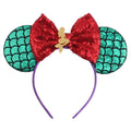 Hot Sale Mermaid Headband Kids DIY Party Sequins Bow Headband Amusement Park Festival Headband
