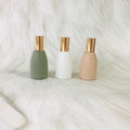 Wholesale 10ml Morandi Matte Glass Bottle Cylindrical Shape with Stainless Steel Roller Shiny Gold Caps Roll on Sealing Type