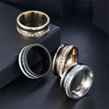 Stylish Stainless Steel Zircon Ring Ins Wind Premium Drip Oil Men's Ring Couple Diamond Ring Wedding Gift Birthday Jewelry