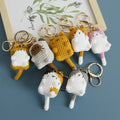 Handmade Crochet Keychains Amigurumi Cat Doll Wool Keyrings Small Cartoon Anime Style Pendant Accessories Great for Gifts