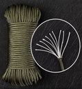 Outdoor Survival Kit 550 4mm Parachute Cord 10 Strands for Keychain and Para Cord Bracelet Camping POLYESTER ROPE