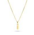 Inspire Jewelry 18K Gold Plated 316L Stainless Steel Fashion Pendant Charms Logo Tag Pendant Necklaces Name Custom