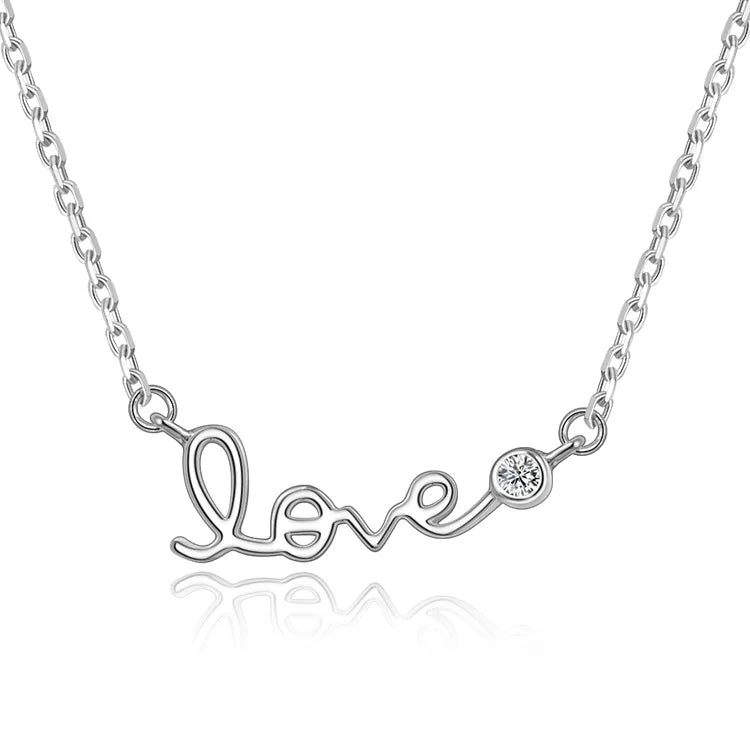 925 Sterling Silver Pendant Necklace | Rhodium/18K Gold/Rose Gold Plating Options | Cubic Zirconia Accent Adjustable Chain