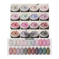 New Arrival Nail Supplies Custom Vegan Low Heat Colored Gold Eggshell UV Gel Builder Nail Extension Gel Polish With Sequin