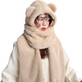 New Style Cute Bear Ear Hats  Fleece Winter Beanie Hat Luxury Winter Hats