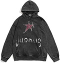 Men's Casual Hooded Sweatshirt Customized Logo 100% Cotton Terry Autumn Heavyweight Sun Faded Printed Design Embroidered