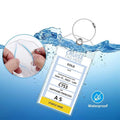 PVC Transparent Luggage Tag Soft Film Card Sleeve Long Self Sealing Waterproof Luggage Checked in Card Tag Hang Tag